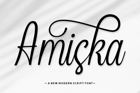 Amiska: A Refined Script Font for Modern Editorial Design