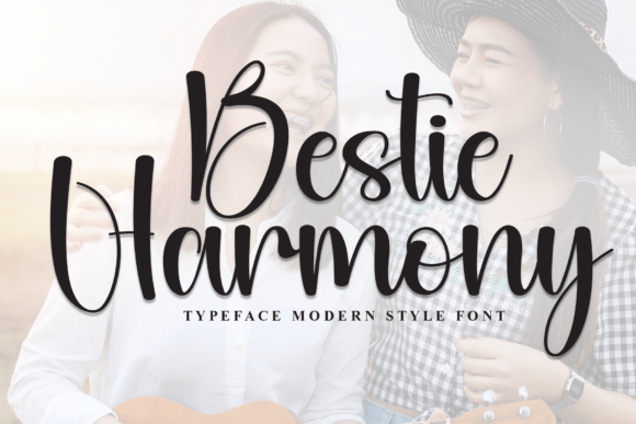 Bestie Harmony: A Stylish Script Font for Editorial Design