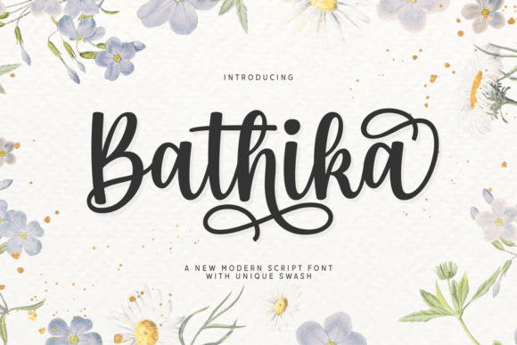 Branding with Bathika: A Modern Script Font for Logos