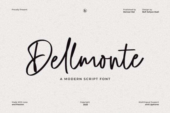Dellmonte: A Casual Script Font for Modern Web Design