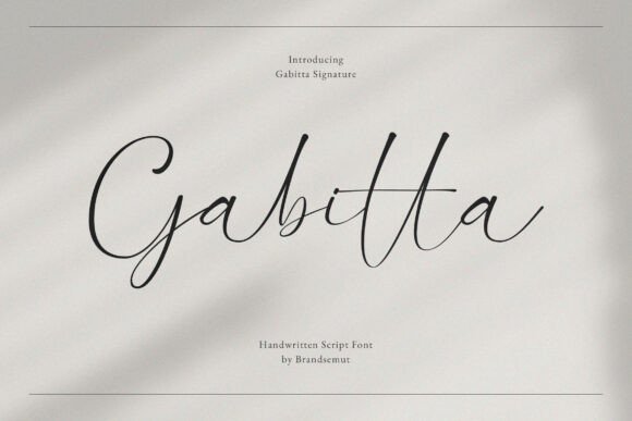 Designing with Gabitta: A Stylish Script Font for Brands