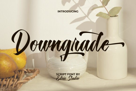 Downgrade Font: A Stylish Brush Script for Editorial Design