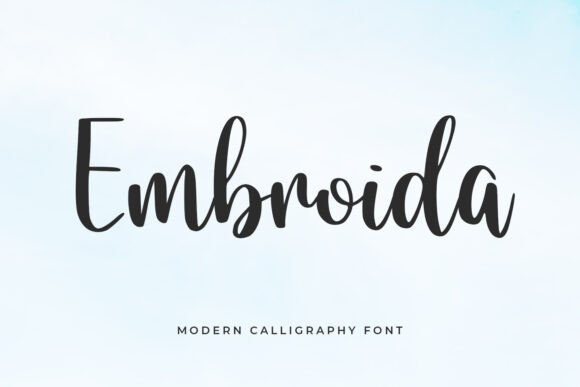 Embroida: The Elegant Script Font for Small Business Branding
