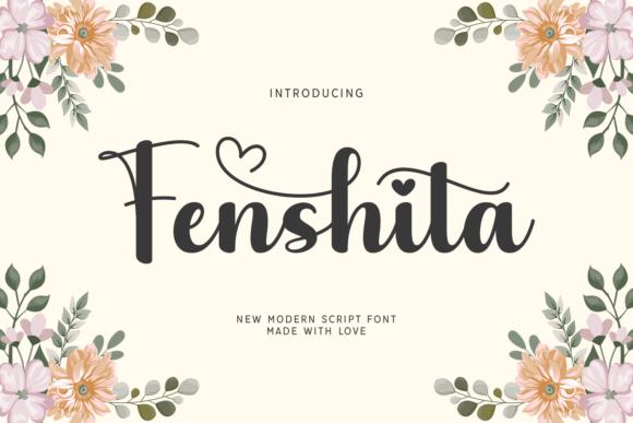 Fenshita Script Font for Handmade Brands