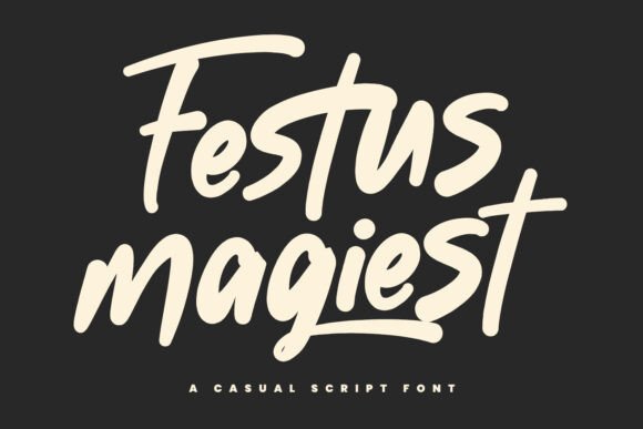 Festus Magiest: The Bold Script Font for Modern Branding
