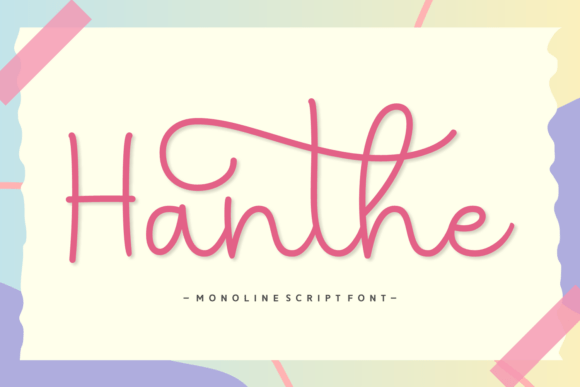 Hanthe: The Playful Script Font for Modern Branding