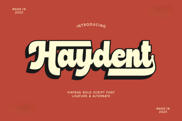 Haydent: A Bold Script Font for Modern Branding