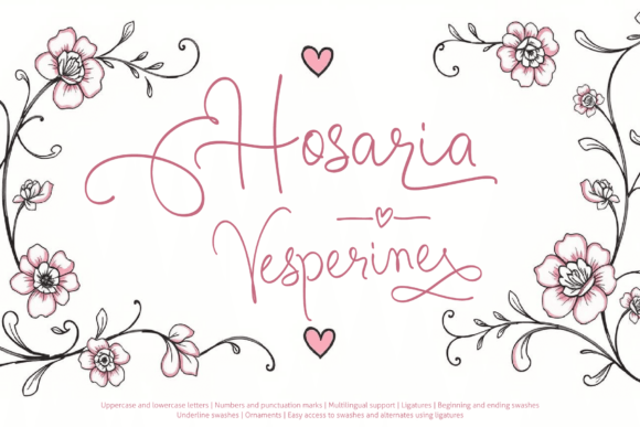 Hosaria Vesperine: The Script Font for Scroll-Stopping Brand Content