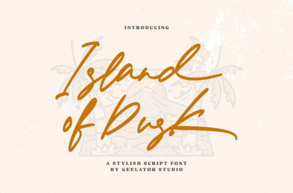Island of Dusk: The Perfect Script Font for Makers