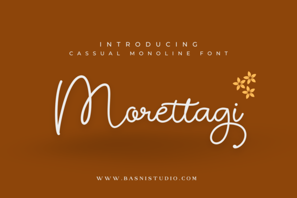 Morettagi: The Script Font for Elegant Branding