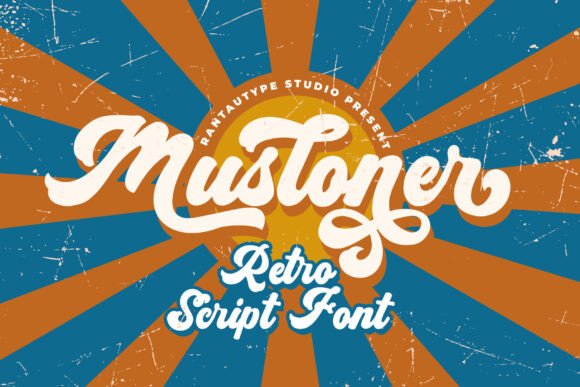 Musloner: A Retro Bold Script Font for Digital Design