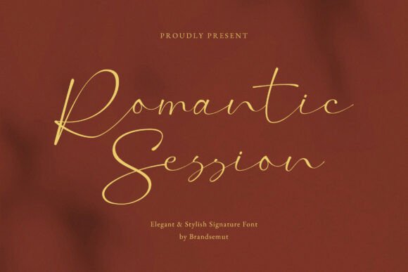 Romantic Session: A Signature Typeface for Editorial Design