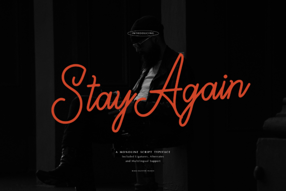Stay Again Typeface: A Monoline Script for Modern Editorial Design