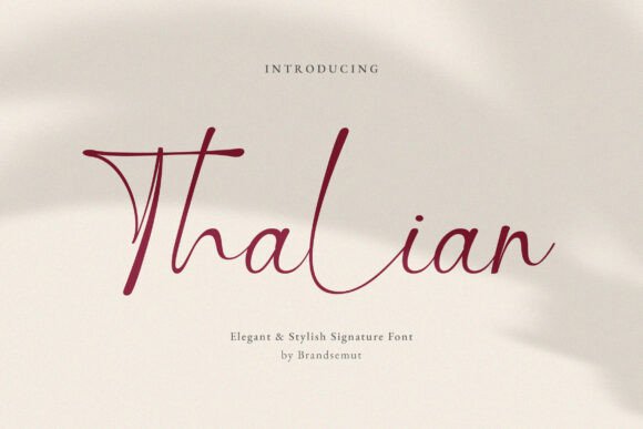 Thalian: The Elegant Script Font for Modern Branding