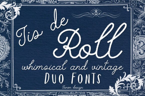 Tis De Roll Duo: A Whimsical Typeface for Social Campaigns