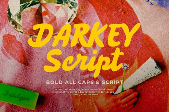 Using Darkey Font for Bold Brand Identity Design